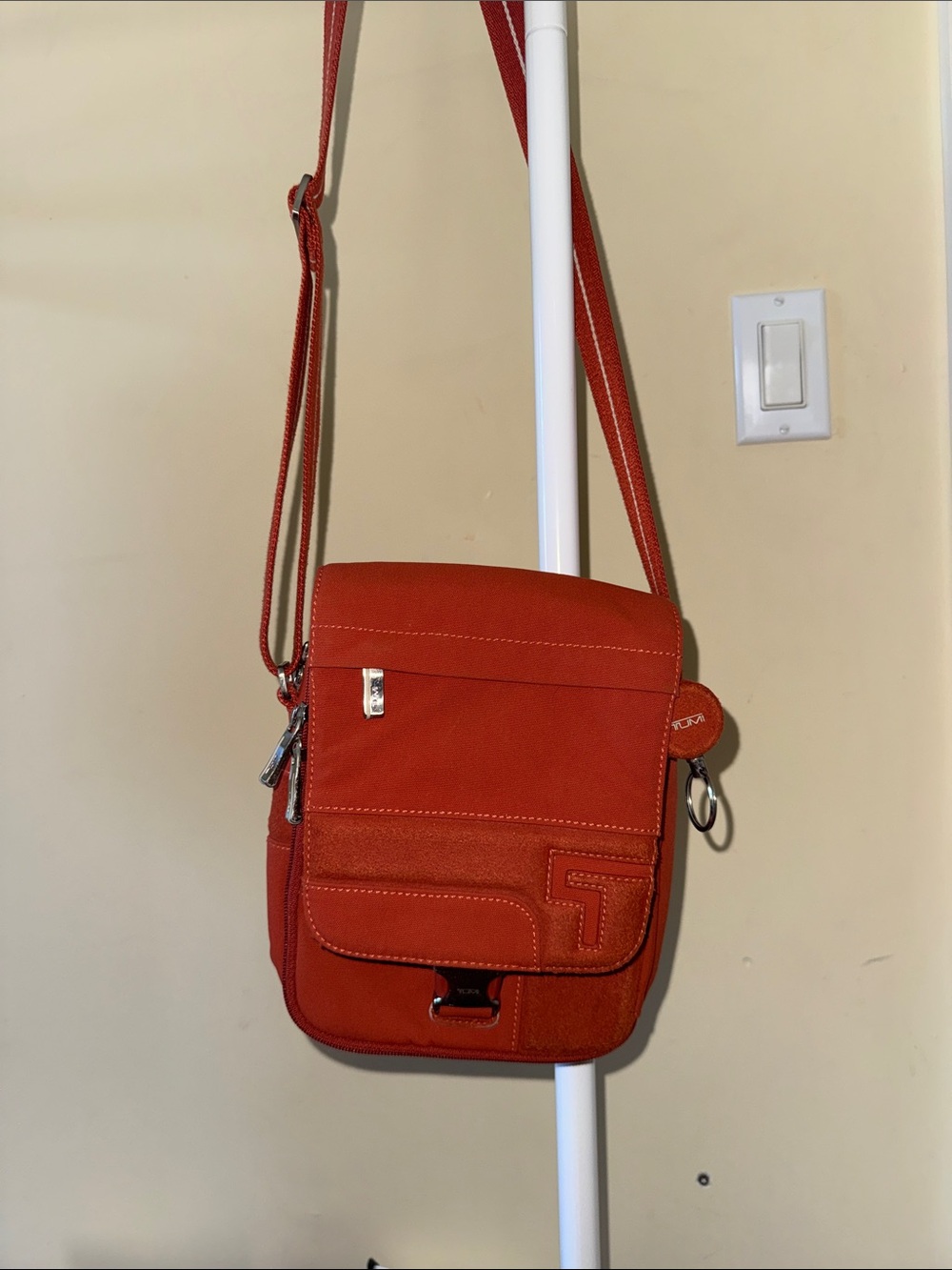 Tumi Orange Crossbody Shoulder Bag